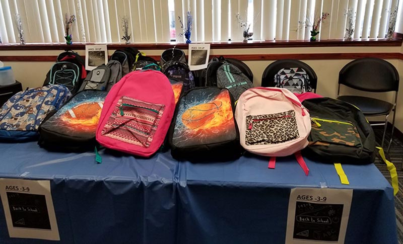 Chatham Reentry Services Center donates 40 backpacks for 2018 school year